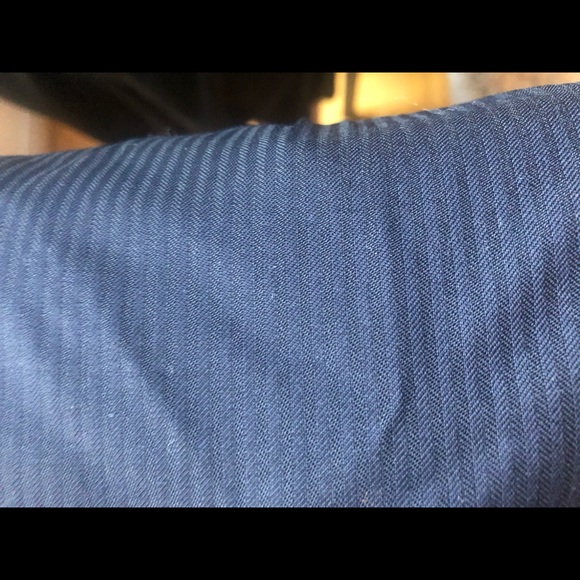 Massimo Dutti Dark Navy Pinstripe Pants - Picture 5 of 5